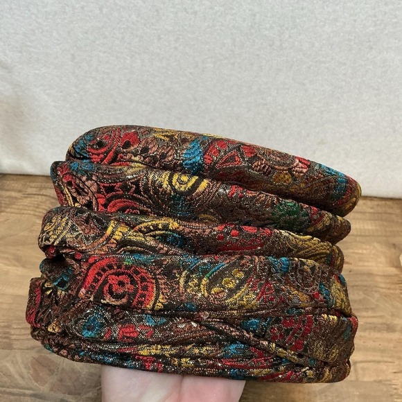 Vintage 60s 70s  Paisley Turban Hat Head Wrap Pill Box Union MadeUSA Milbrae Exc main image 4